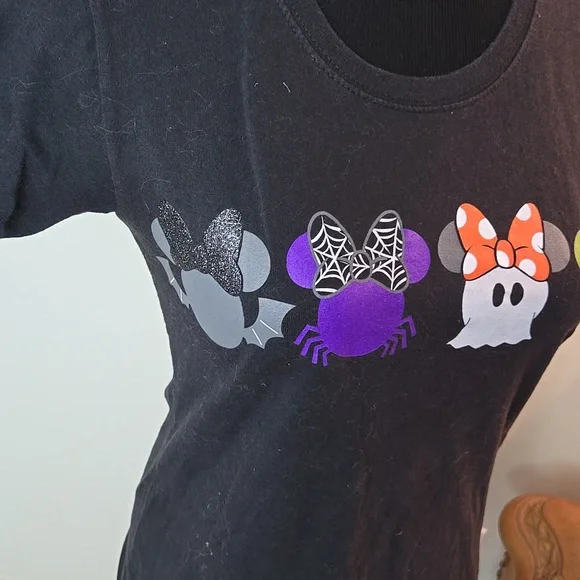 Disney Store black Minnie icon Halloween T shirt - Picture 2 of 5